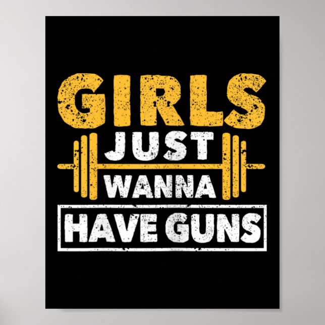 Idrottsmannen Girls just Wanna Ha Poster (Framsidan)