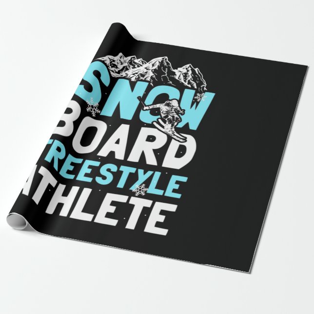 Idrottsmannen Snowboard Freestyle Presentpapper (Utrullad)