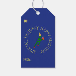 Idrottsmannens anpassningsbar grönt blått presentetikett