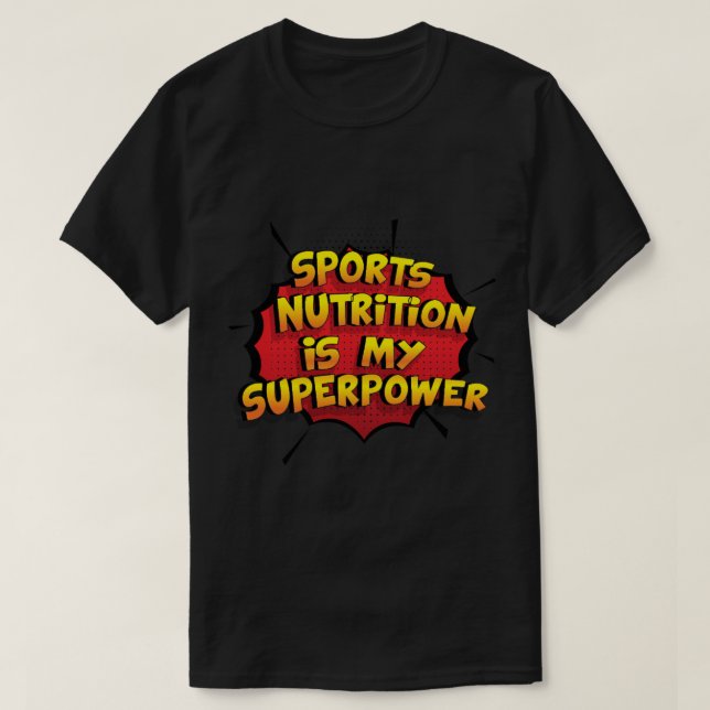 Idrottsnäring är min superströmsnåla design Spo T Shirt (Design framsida)