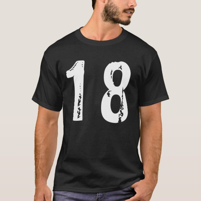 Idrottsnummer 18 t shirt (Framsida)