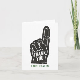 Idrottsnummer 1 Fläkt - tackkort Anteckningskort