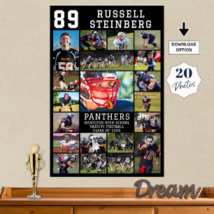 Idrottsövernattning Studenten 20 Photo Collage Poster