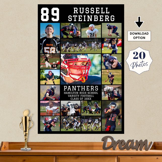 Idrottsövernattning Studenten 20 Photo Collage Poster (Skapare uppladdad)