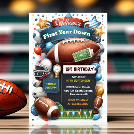 Idrottspojkar biljett Fotboll 1:a födelsedag Inbjudningar