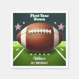 Idrottspojkar biljett Fotboll 1:a födelsedag Pappersservett
