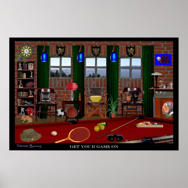 Idrottsrum 22,5 X 15 Poster (Framsidan)