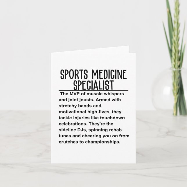 Idrottsspecialist Kort (Framsida)