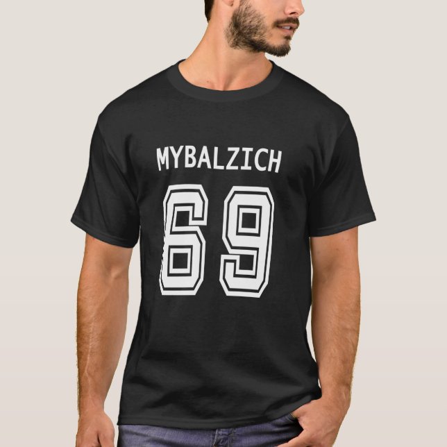 Idrottsspelare Mybalzich 69 Funny Adult T Shirt (Framsida)