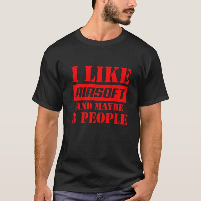 Idrottstävling 18 i Airsoft Player Team T Shirt (Framsida)