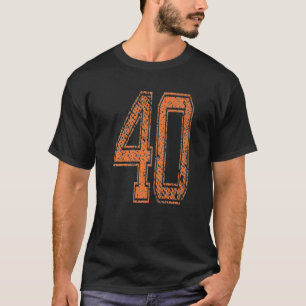 Idrottsteamet nummer 40 År 1940 Orange för basket T Shirt
