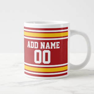 Idrottsteamets fotbollsnummer Jersey-nummer Jumbo Mugg