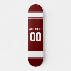 Idrottsteamets fotbollsnummer Jersey-nummer Mini Skateboard Bräda 18,5 Cm