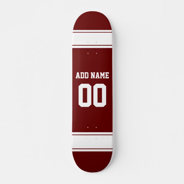 Idrottsteamets fotbollsnummer Jersey-nummer Mini Skateboard Bräda 18,5 Cm (Framsida)