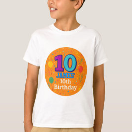 Idrottstema 10:e födelsedagsgästen T-Shirt