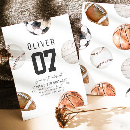 IDROTTSTEMA Födelsedag Basketboll Fotboll FÖR ALLA Inbjudningar