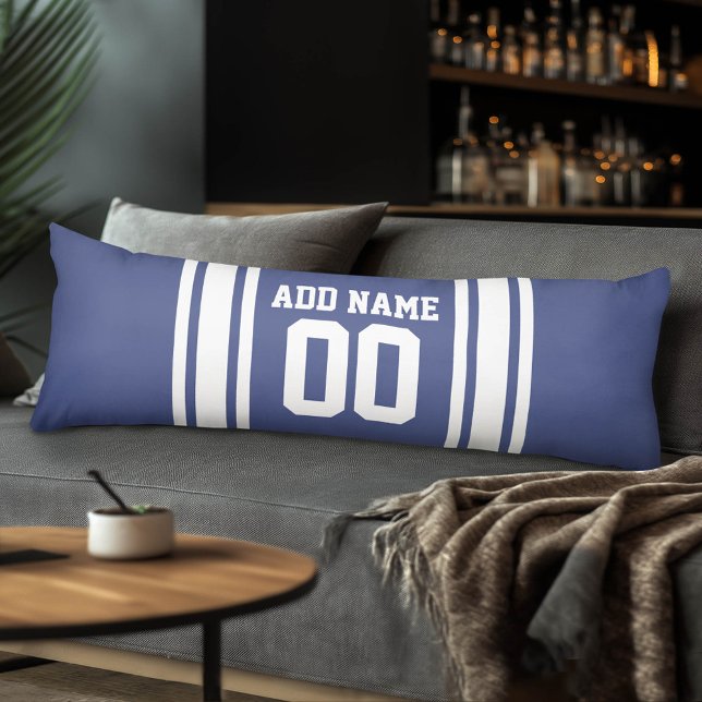 Idrottsteresa med eget namn och nummer kroppskudde (Custom Body Pillow with a Sports Theme)