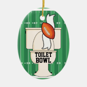 Idrottstjänster - Toilet BOWL - SRF Julgransprydnad Keramik