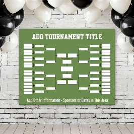 Idrottsturnering - Grönt 32-team Poster