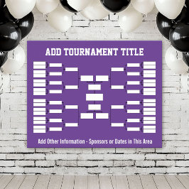 Idrottsturnering - Lila 32 team Poster
