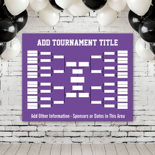 Idrottsturnering - Lila 32 team Poster