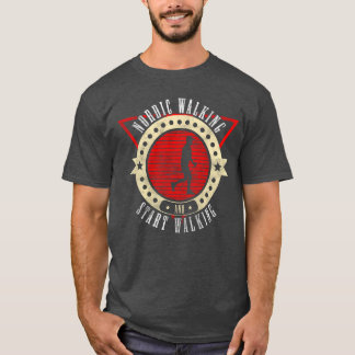 Idrottsutövare går vintage rolig t shirt