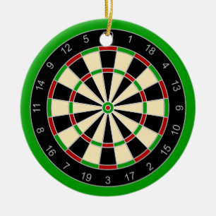 Idrottsutrustning - Dartboard 1 Julgransprydnad Keramik