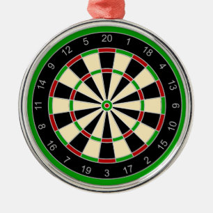 Idrottsutrustning - Dartboard 1 Julgransprydnad Metall