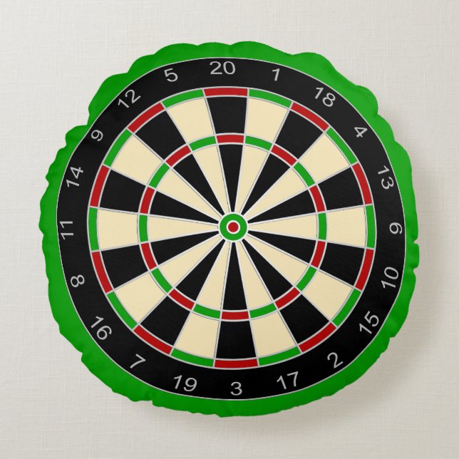 Idrottsutrustning - Dartboard 1 Rund Kudde (Framsidan)