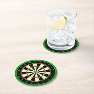 Idrottsutrustning - Dartboard 1 Underlägg Papper Rund