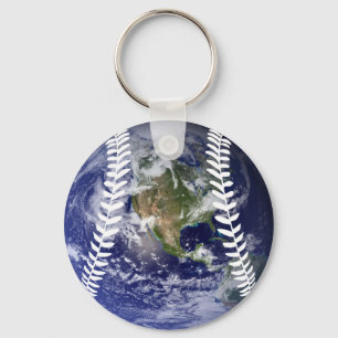Idrottsvärlden boll Baseball Nyckelring