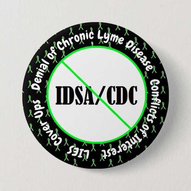 IDSA Intressekonfliktknapp Borrelia Knapp (Framsida)