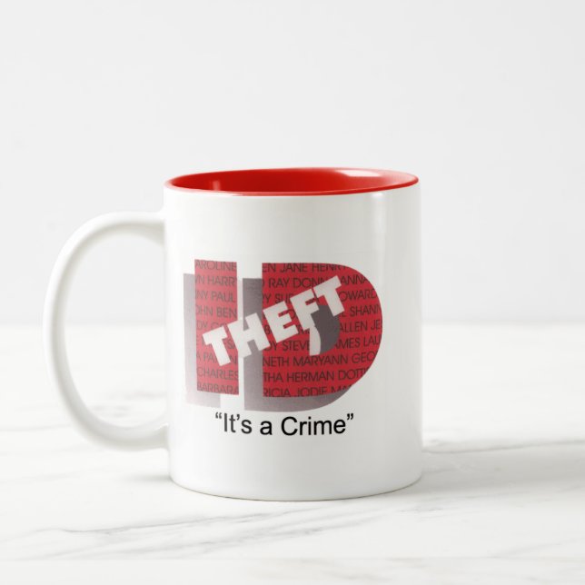 idtheftkaffekopp Två-Tonad mugg (Vänster)