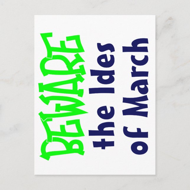 Idus i mars vykort (Framsida)