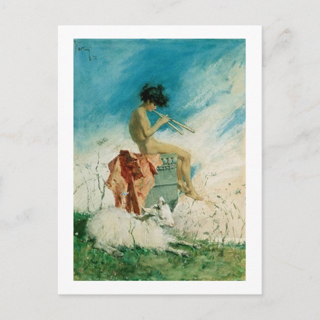 Idyll 1868 (w/c på papper) vykort (Framsida)