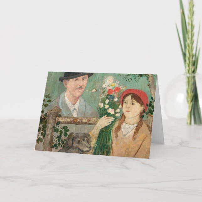 Idyll Beside a Fence | Tadeusz Makowski Kort (Framsida)