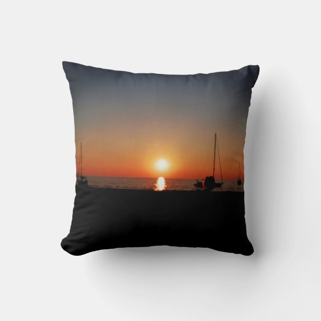 Idyllic Sunset Nature Photography Kudde (Framsida)