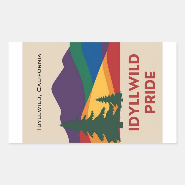 Idyllild Pride Sticker Set Rektangulärt Klistermärke (Framsida)