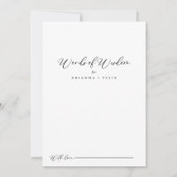 Idyllisk kalligrafi Bröllop Ord i Wisdom