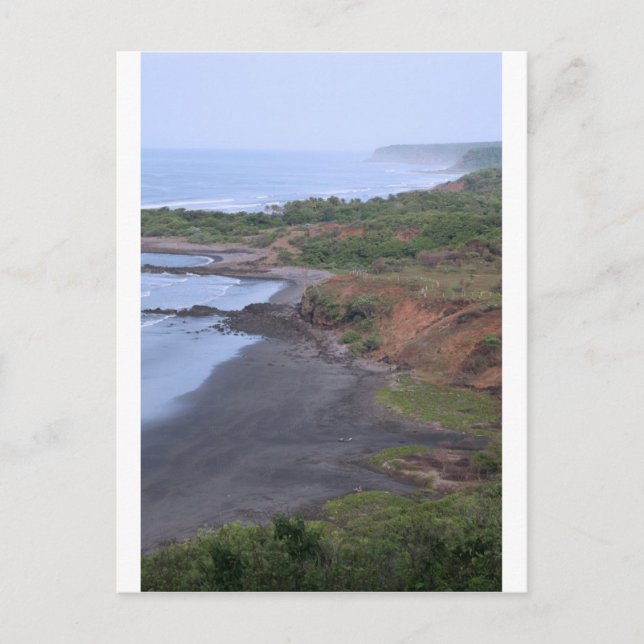 Idylliska tropiska kusten El Salvador Vykort (Framsida)