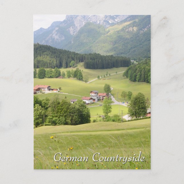 Idylliska tyska landsbygden vykort (Framsida)