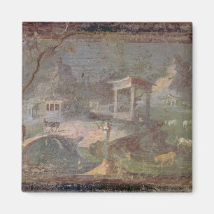 Idylliskt landskap, från Herculaneum, Magnet