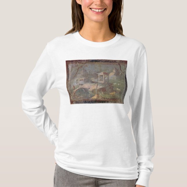 Idylliskt landskap, från Herculaneum, T-shirt (Framsida)