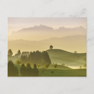 Idylliskt landskap Schweitz, Säntis Vykort