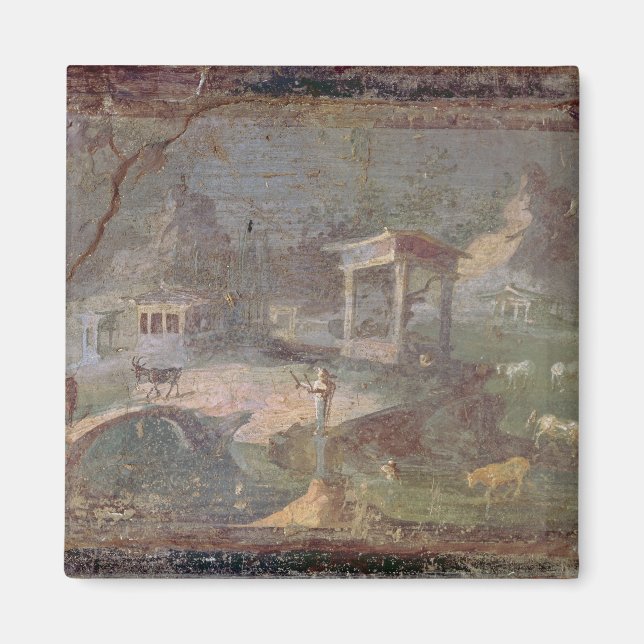 Idylliskt liggande, från Herculaneum, Magnet (Framsidan)