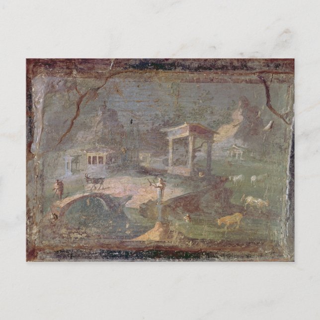 Idylliskt liggande, från Herculaneum, Vykort (Framsida)