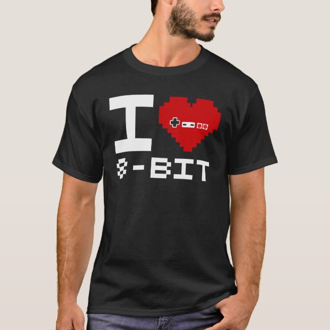 Ieart8-bitar2 T-shirt (Framsida)