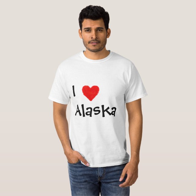 Ieart Alaska T Shirt (Hel framsida)