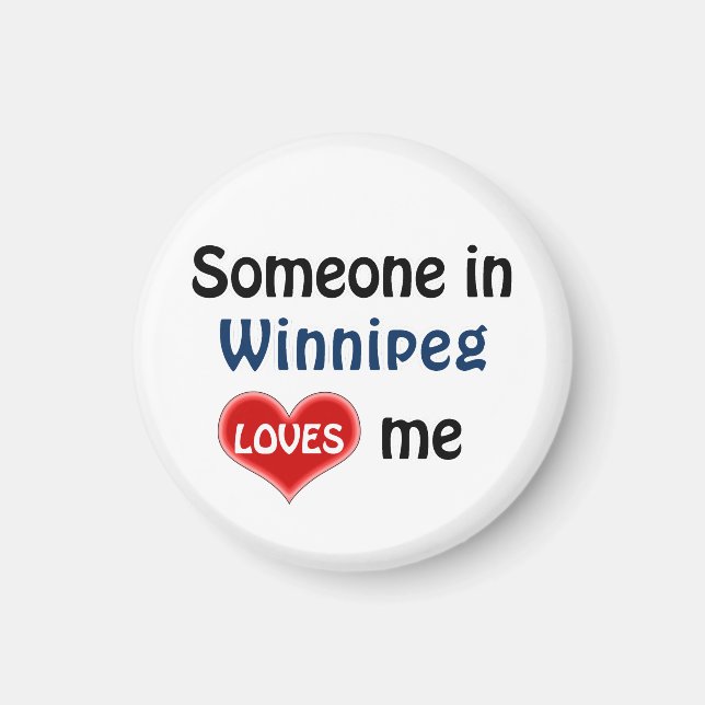 Iemand in Winnipeg houdt van me Magnet (Framsidan)