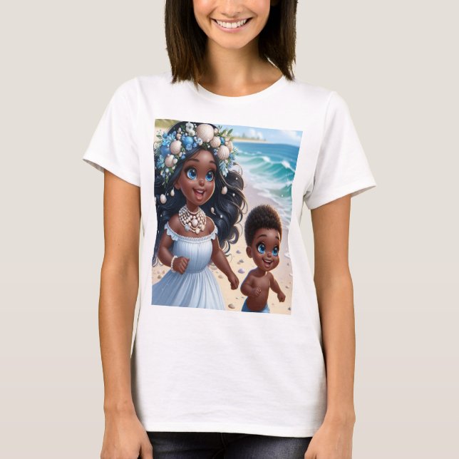 Iemanjá menina t shirt (Framsida)